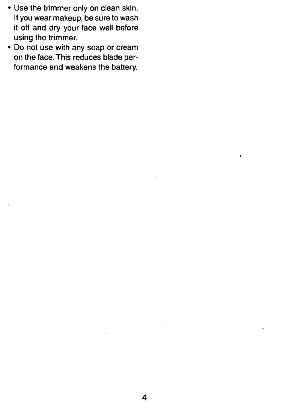 Panasonic ES107 User Manual | Page 5 / 12