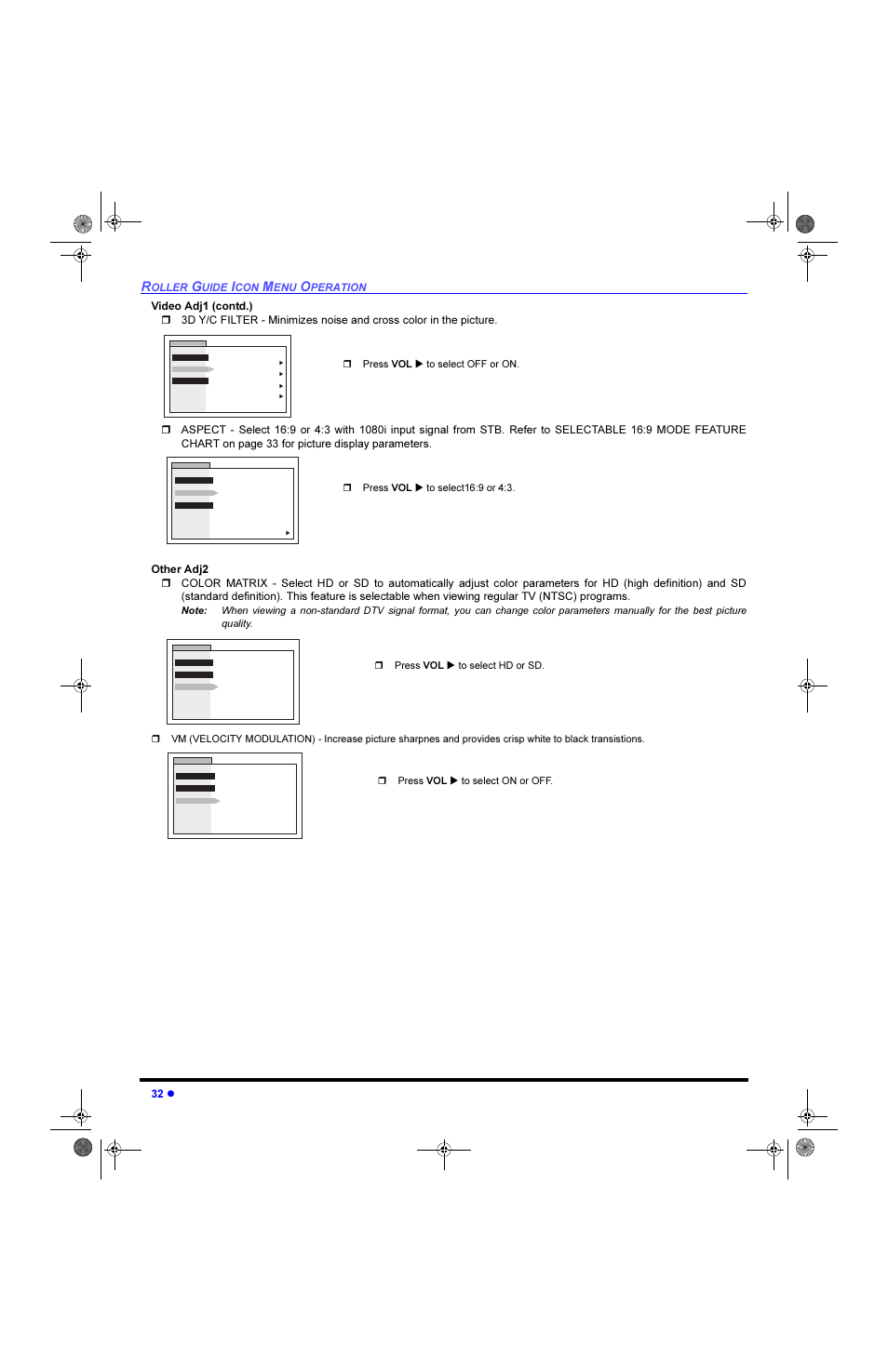 R 3uhvv 92/ u wr vhohfw ru, R 3uhvv 92/ u wr vhohfw +' ru 6 | Panasonic CinemaVision PT 61HX42 User Manual | Page 34 / 108