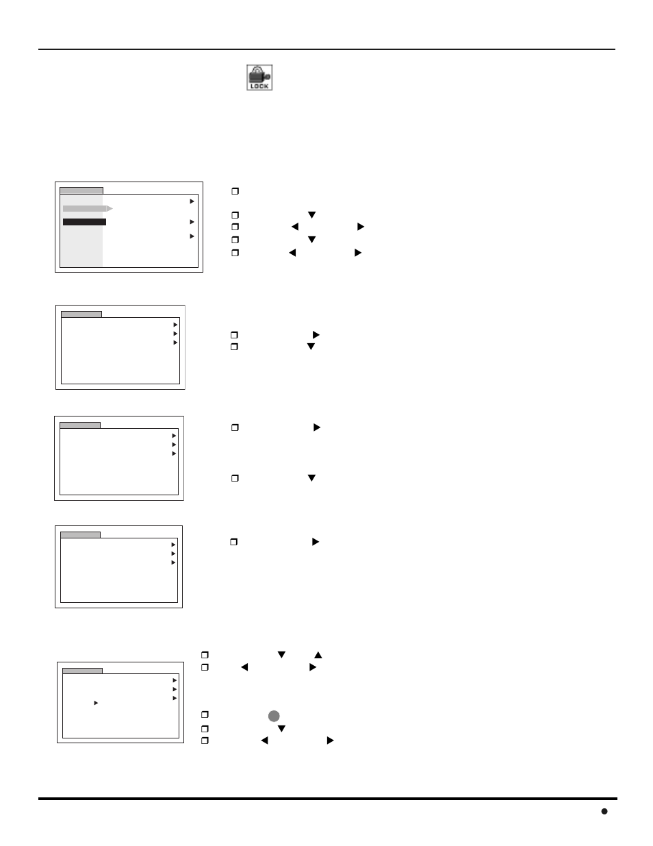 Operacion del menu de v-chip, Operación del menu v-chip, V-chip | Peración, 41 l, Para, Activado | Panasonic CinemaVision PT 61HX42 User Manual | Page 95 / 108