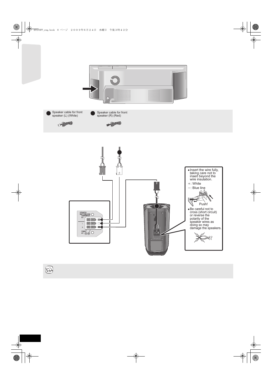 Speaker connections | Panasonic SC-BTX70 User Manual | Page 8 / 56