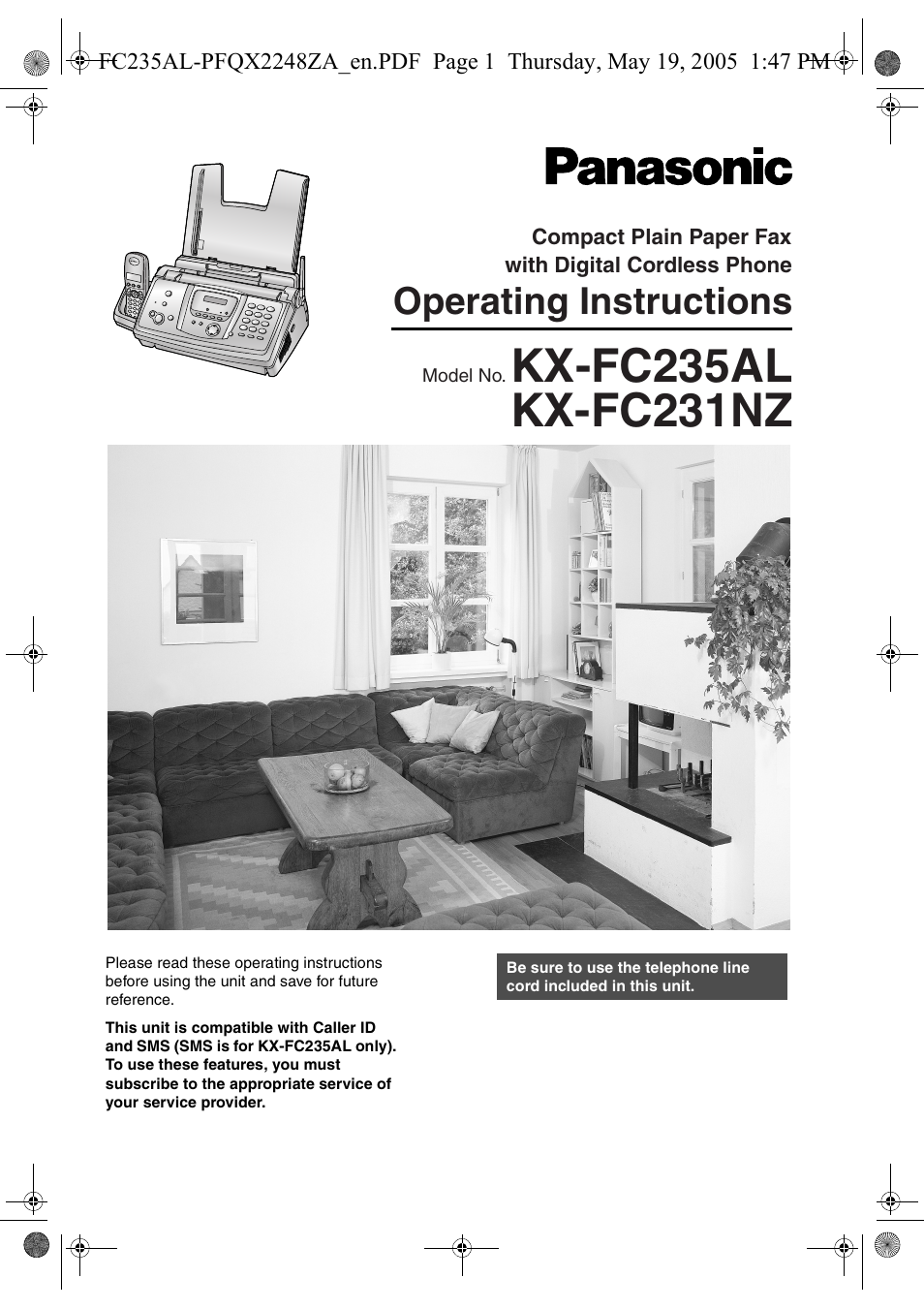 Panasonic KX-FC231NZ User Manual | 114 pages