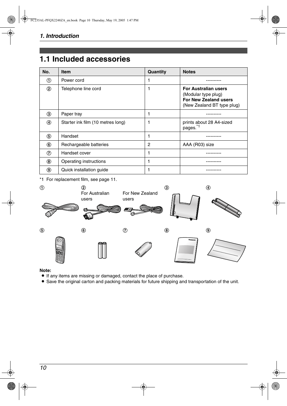 Panasonic KX-FC231NZ User Manual | Page 12 / 114