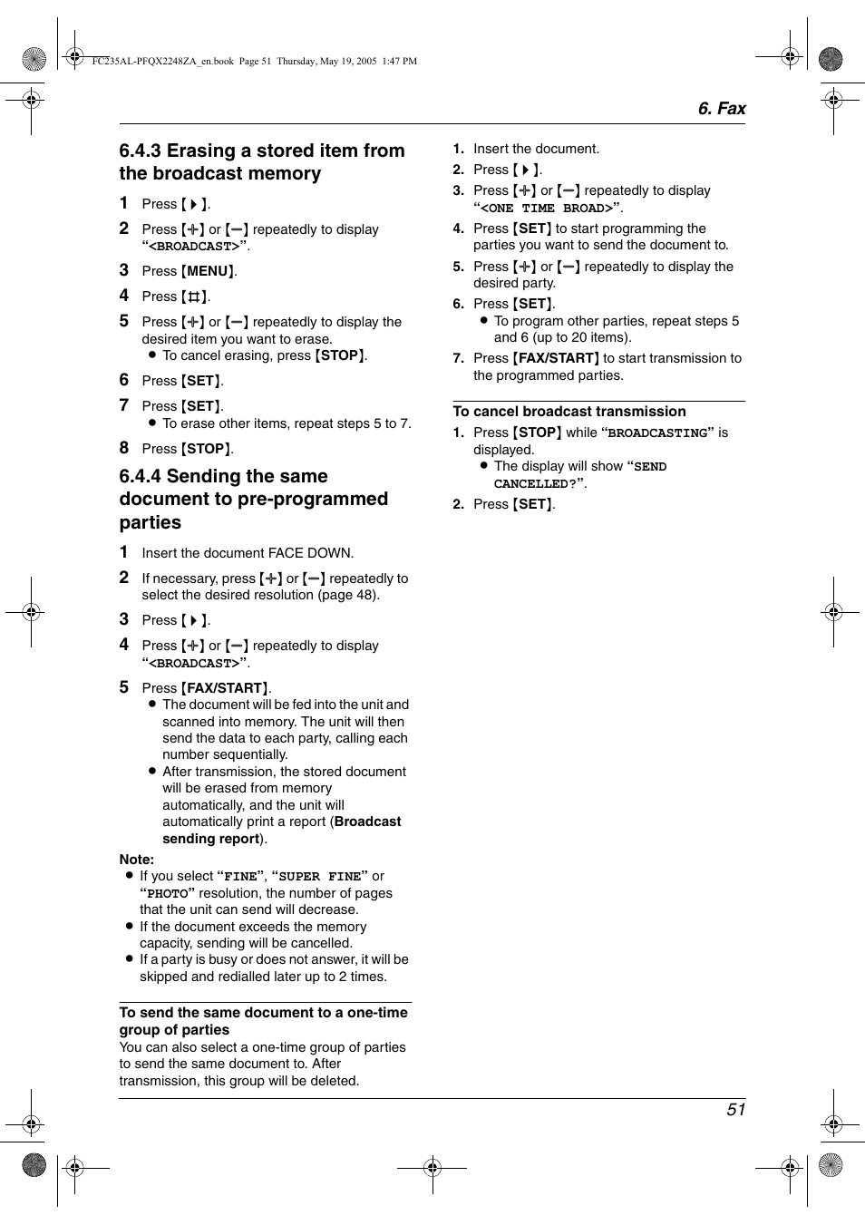 Panasonic KX-FC231NZ User Manual | Page 53 / 114