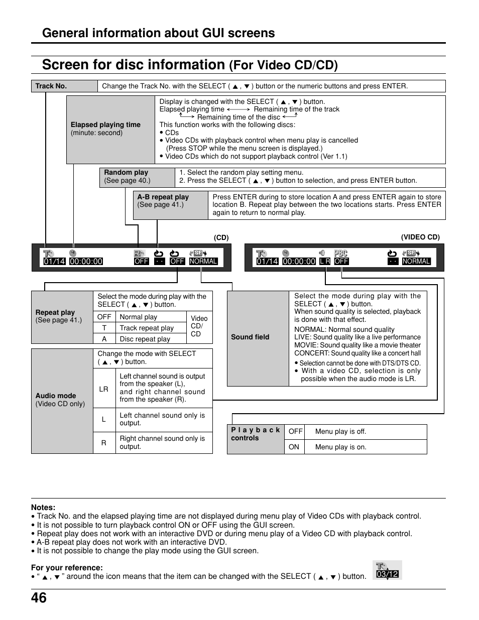 Screen for disc information | Panasonic TC 11LV1 User Manual | Page 46 / 60