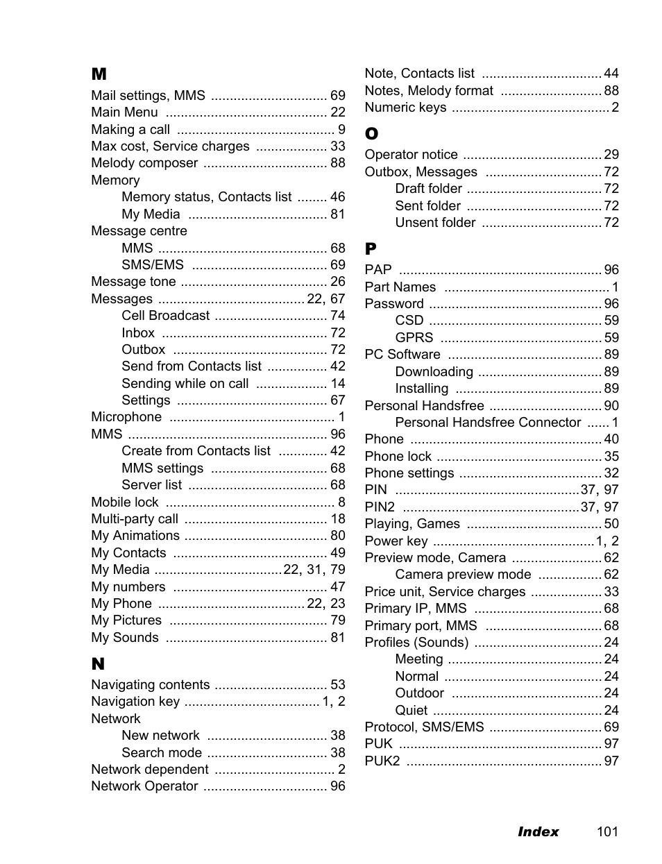 Panasonic EB-X100 User Manual | Page 103 / 109