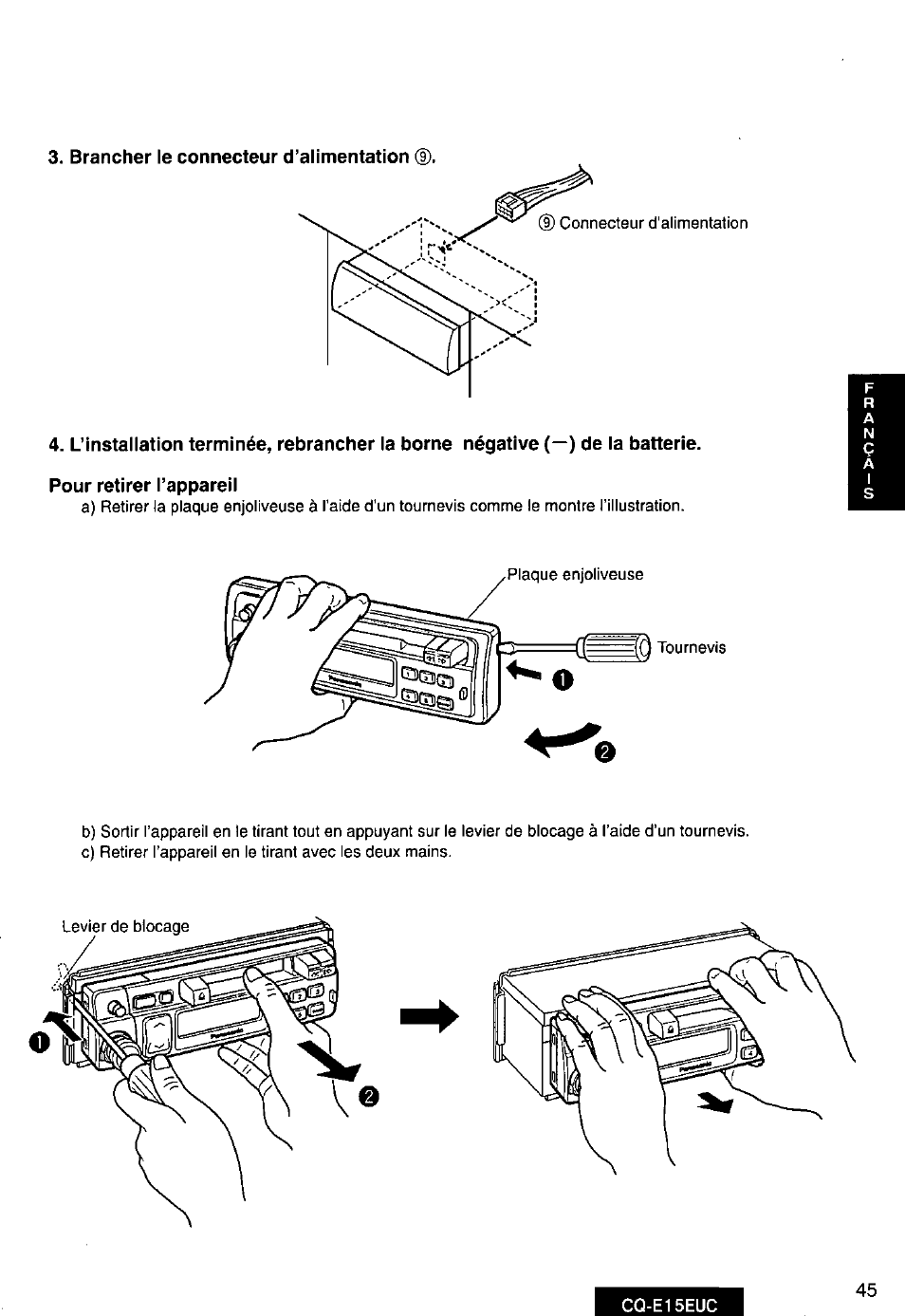 Panasonic CQE15EUC User Manual | Page 45 / 76