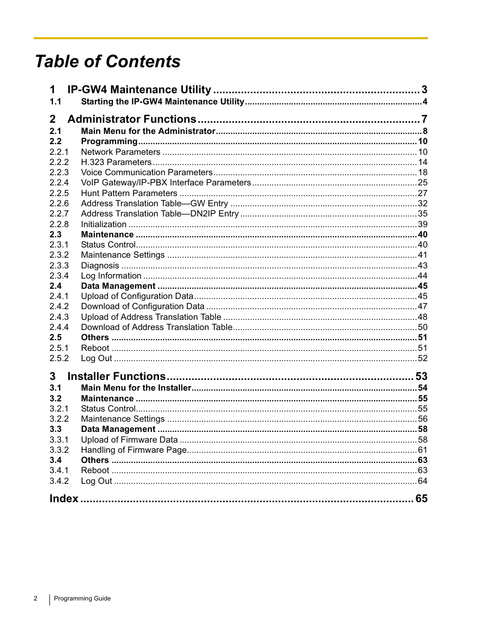 Panasonic KX-TDA0484 User Manual | Page 2 / 68