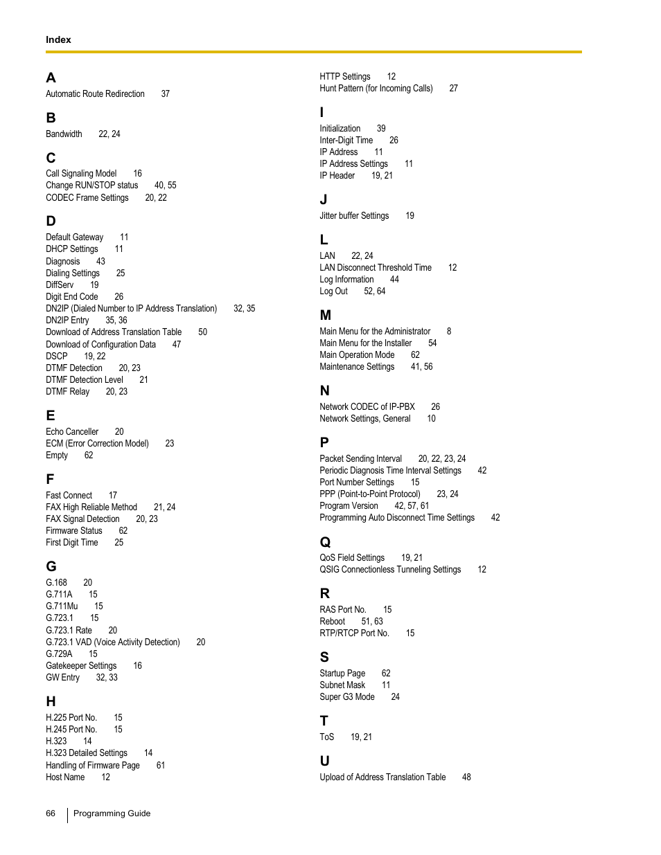 Panasonic KX-TDA0484 User Manual | Page 66 / 68