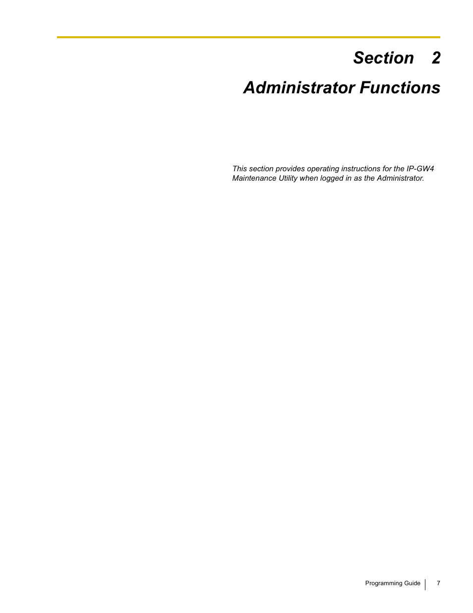 Administrator functions | Panasonic KX-TDA0484 User Manual | Page 7 / 68