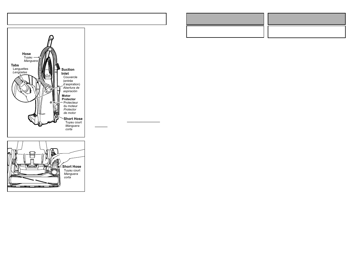 Removing clogs, Montaje assemblage | Panasonic MC-V5745 User Manual | Page 36 / 48