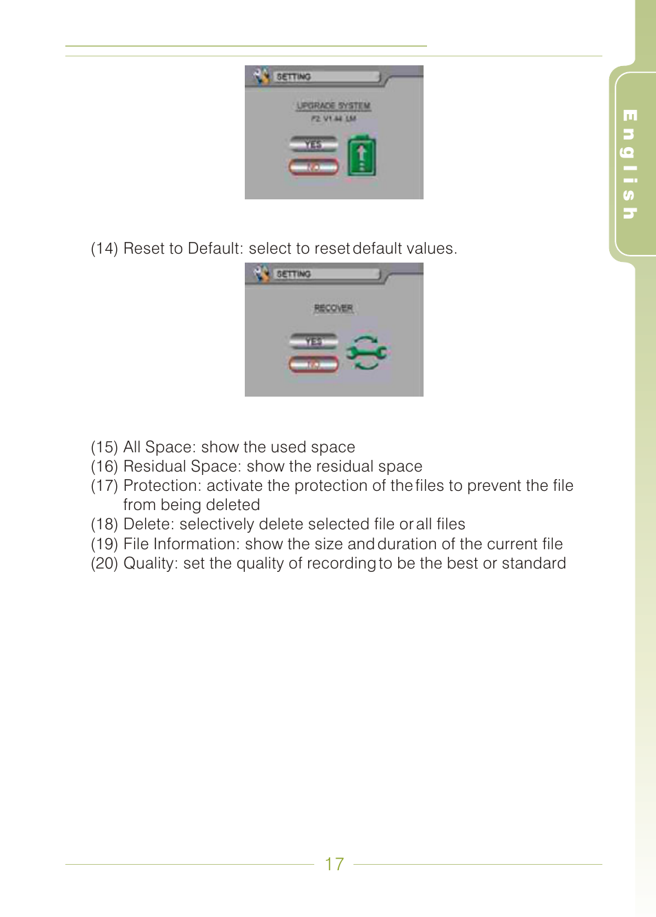 Panasonic MDVR-12 User Manual | Page 17 / 38