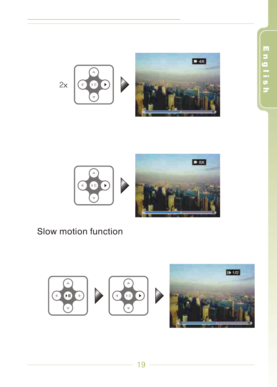 Slow motion function | Panasonic MDVR-12 User Manual | Page 19 / 38
