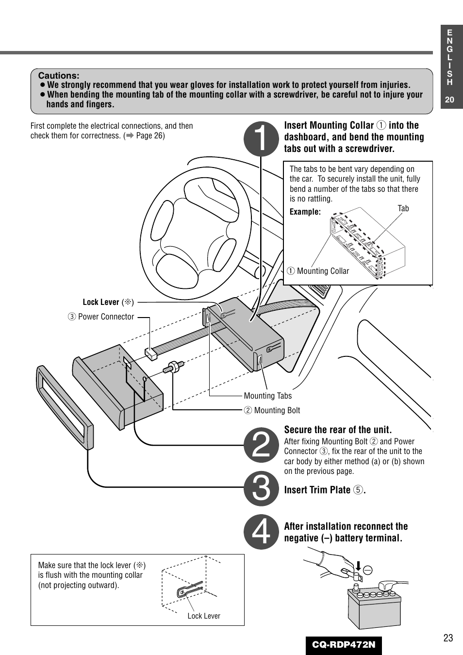 Panasonic CQ-RDP472N User Manual | Page 23 / 36