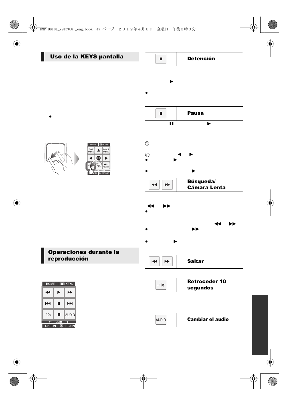 Panasonic DMP-BBT01 User Manual | Page 47 / 48