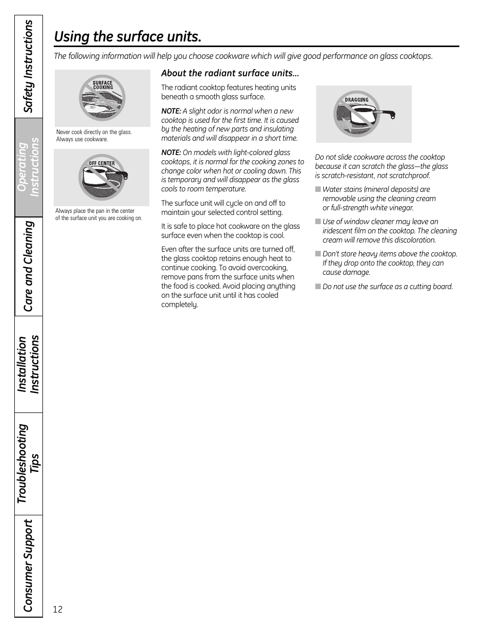 Using the surface units | Panasonic VA-20861 User Manual | Page 12 / 56