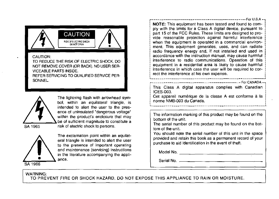 Caution | Panasonic Convertible Camera AW-E800 User Manual | Page 2 / 56