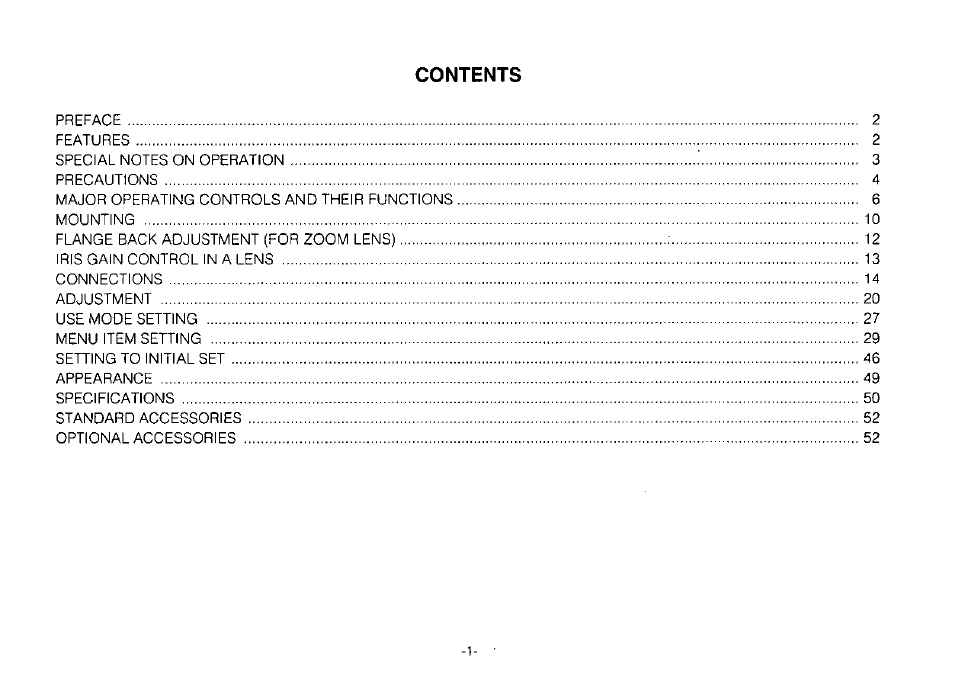 Panasonic Convertible Camera AW-E800 User Manual | Page 3 / 56