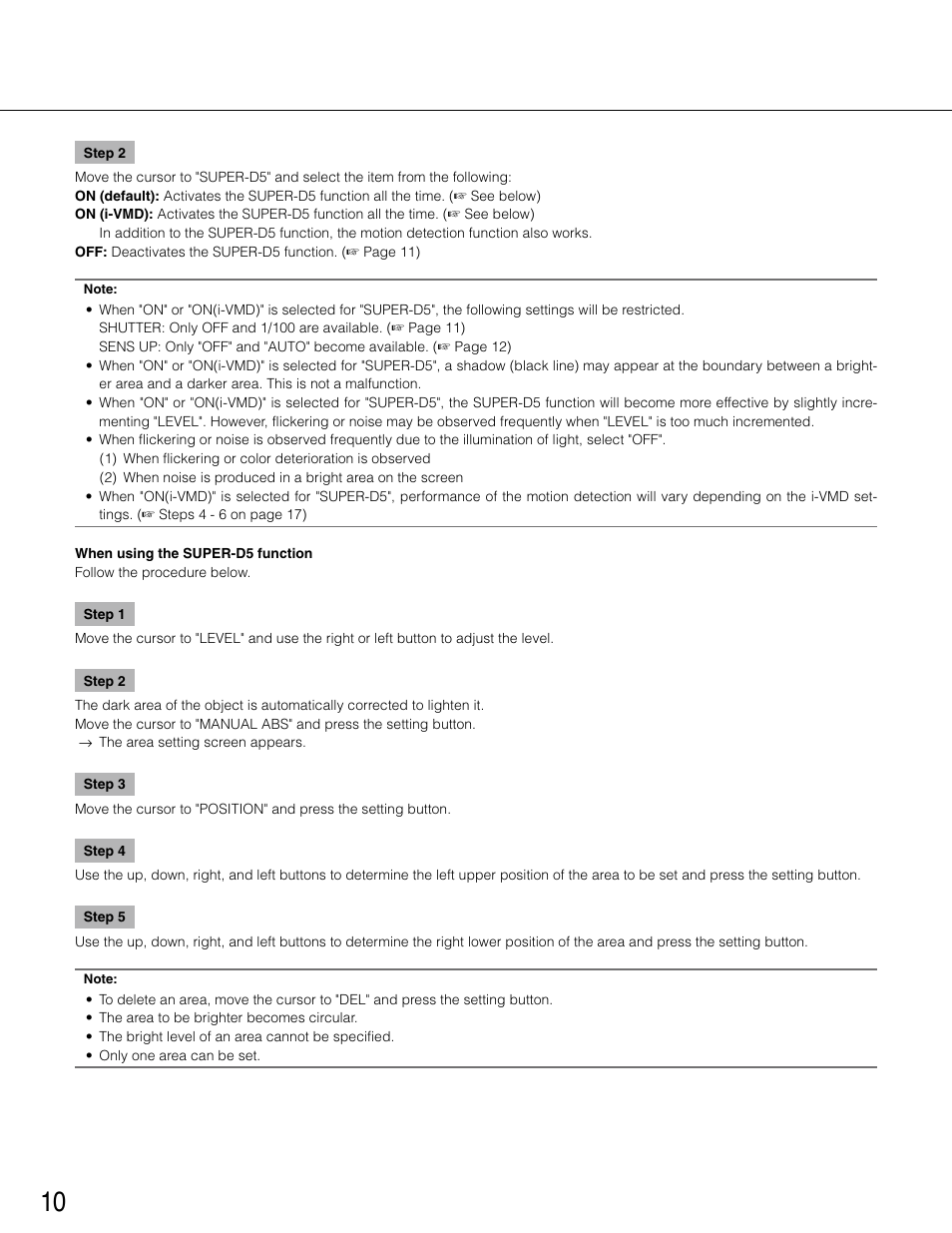 Panasonic WV-CP504 User Manual | Page 10 / 35