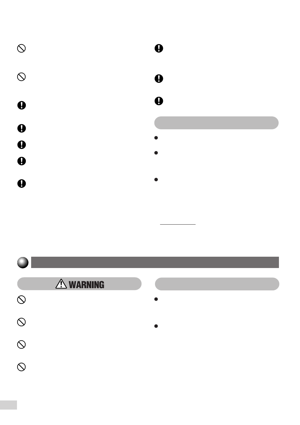 Consumable safeguards, Other precautions | Panasonic DP-7000 User Manual | Page 16 / 80