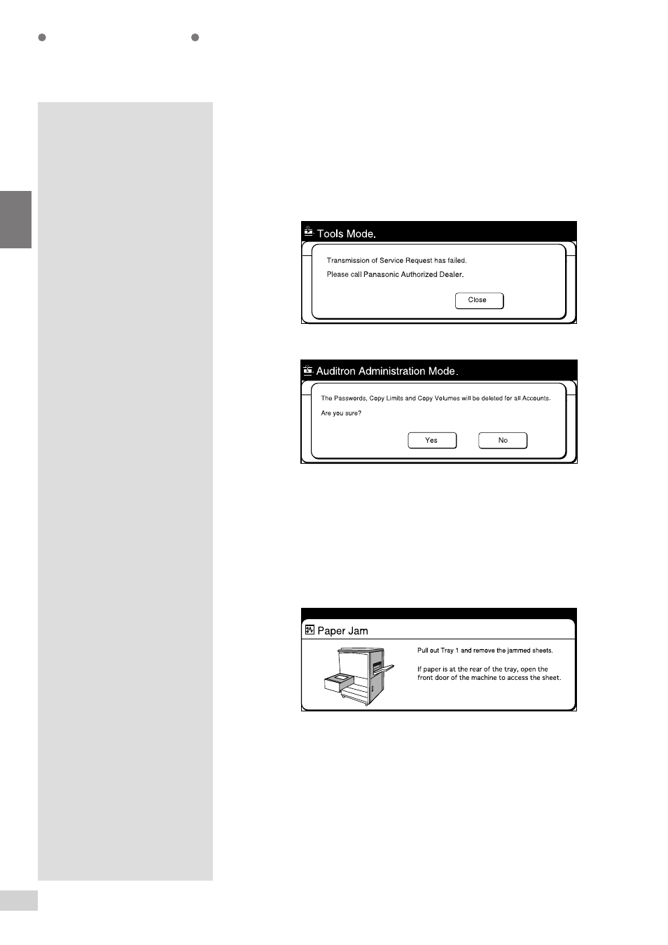 Panasonic DP-7000 User Manual | Page 34 / 80