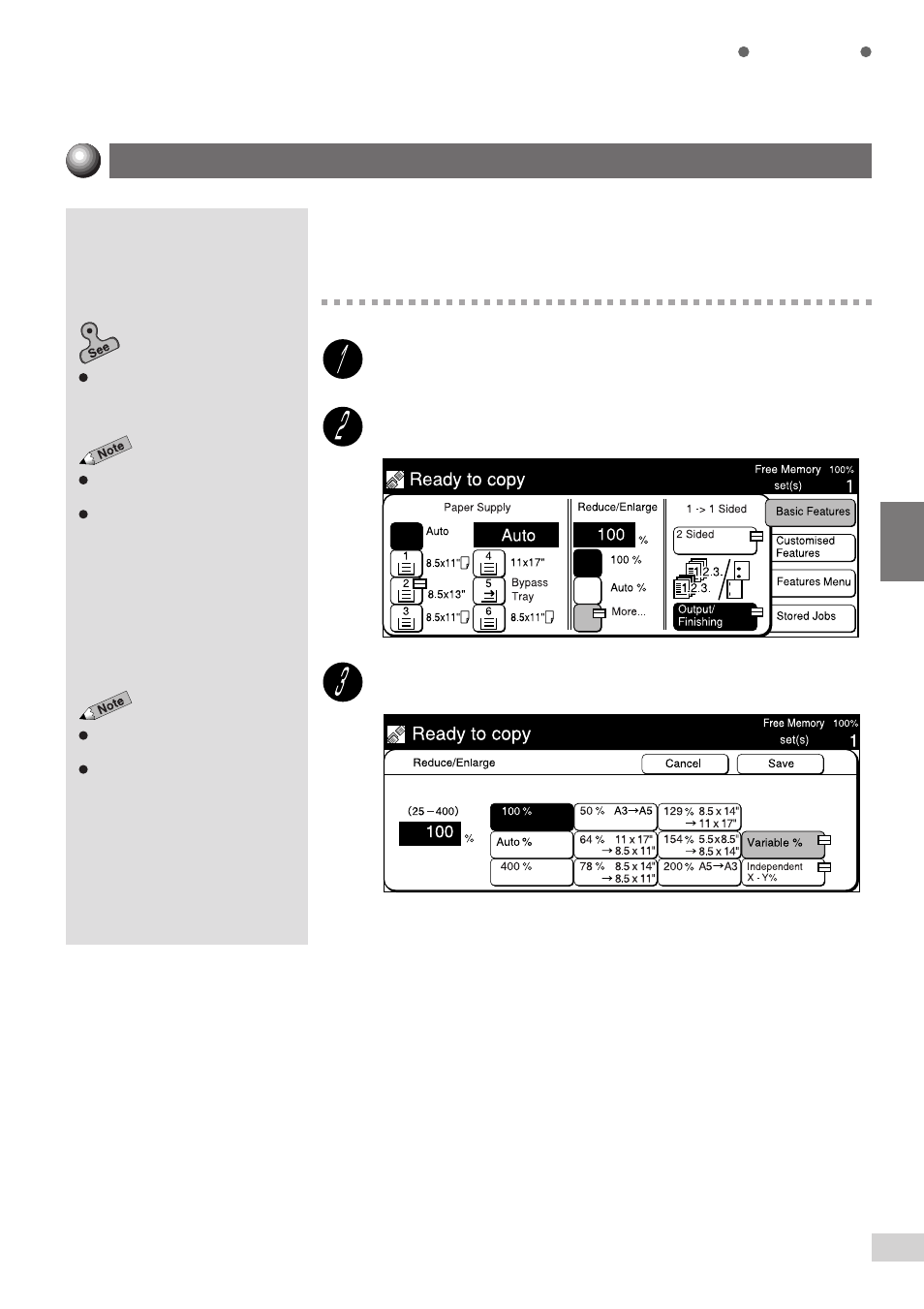 Variable percentage change (variable %) | Panasonic DP-7000 User Manual | Page 69 / 80