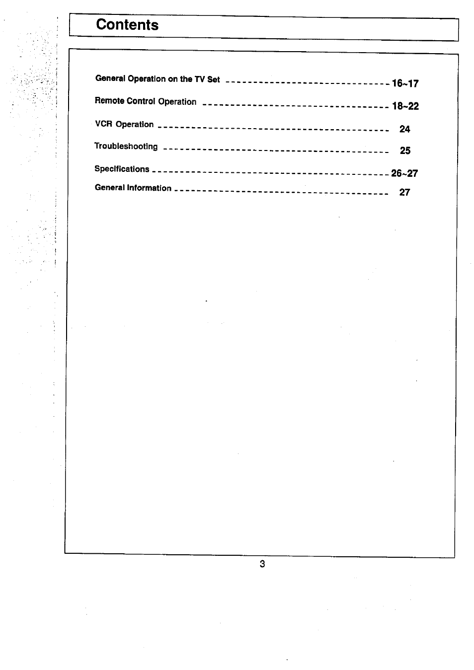 Panasonic TC-29V50R User Manual | Page 3 / 28