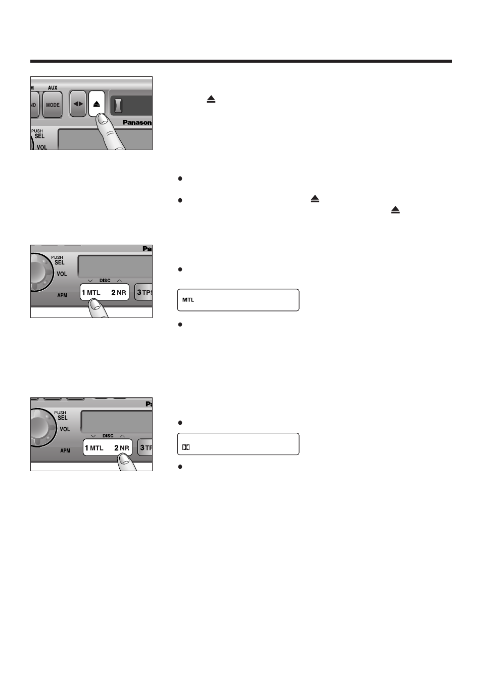 Cassette tape player basics, Tape eject, Metal tape mode | Dolby noise reduction, Continued) | Panasonic CQ-4300U User Manual | Page 10 / 32