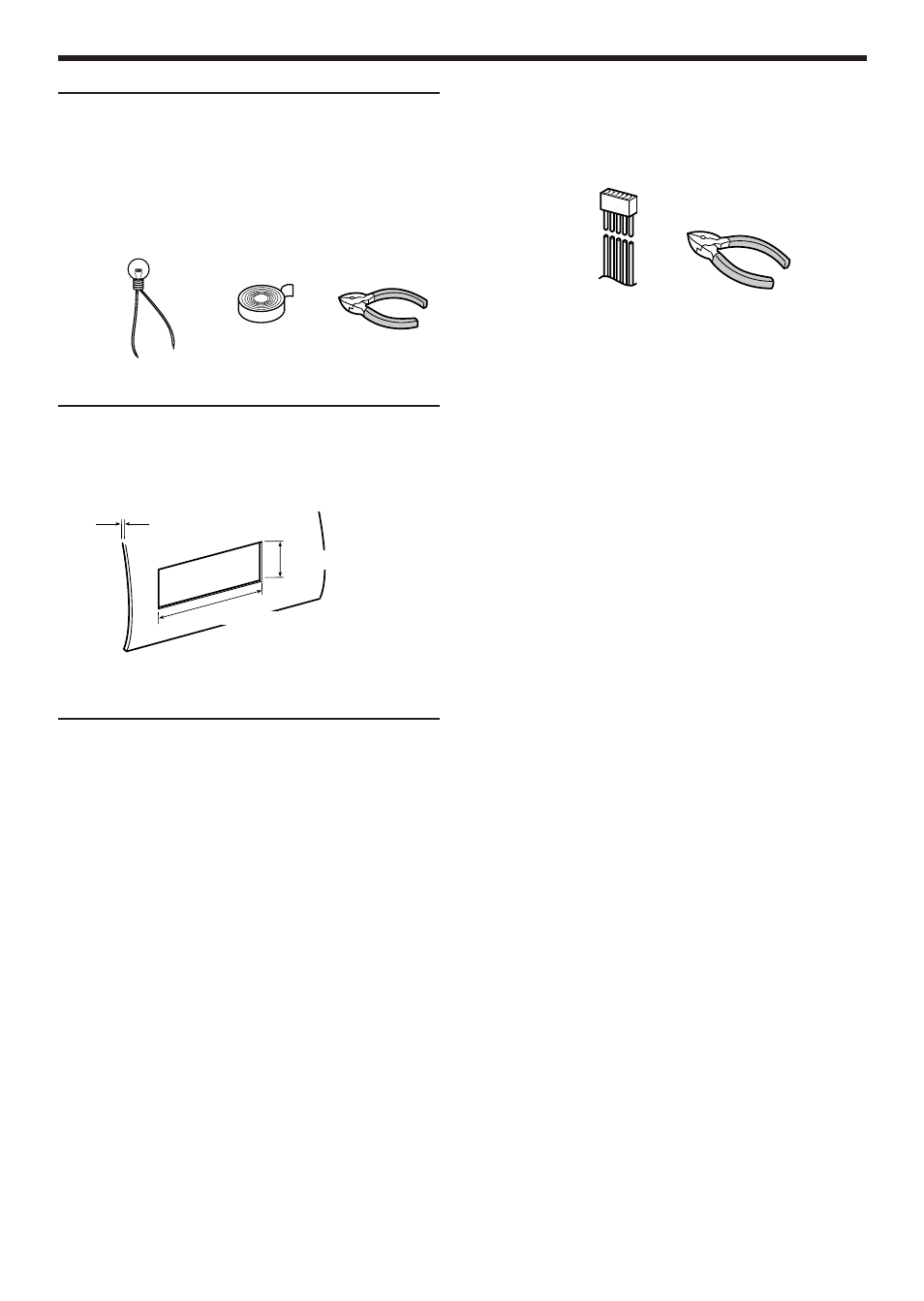 Required tools, Dashboard specifications ❏ identify all leads | Panasonic CQ-4300U User Manual | Page 20 / 32
