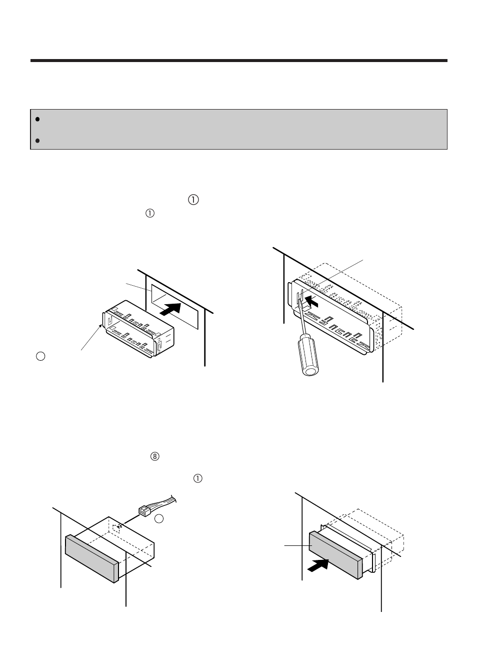 Installation guide, Continued), Installation procedures | Panasonic CQ-4300U User Manual | Page 23 / 32