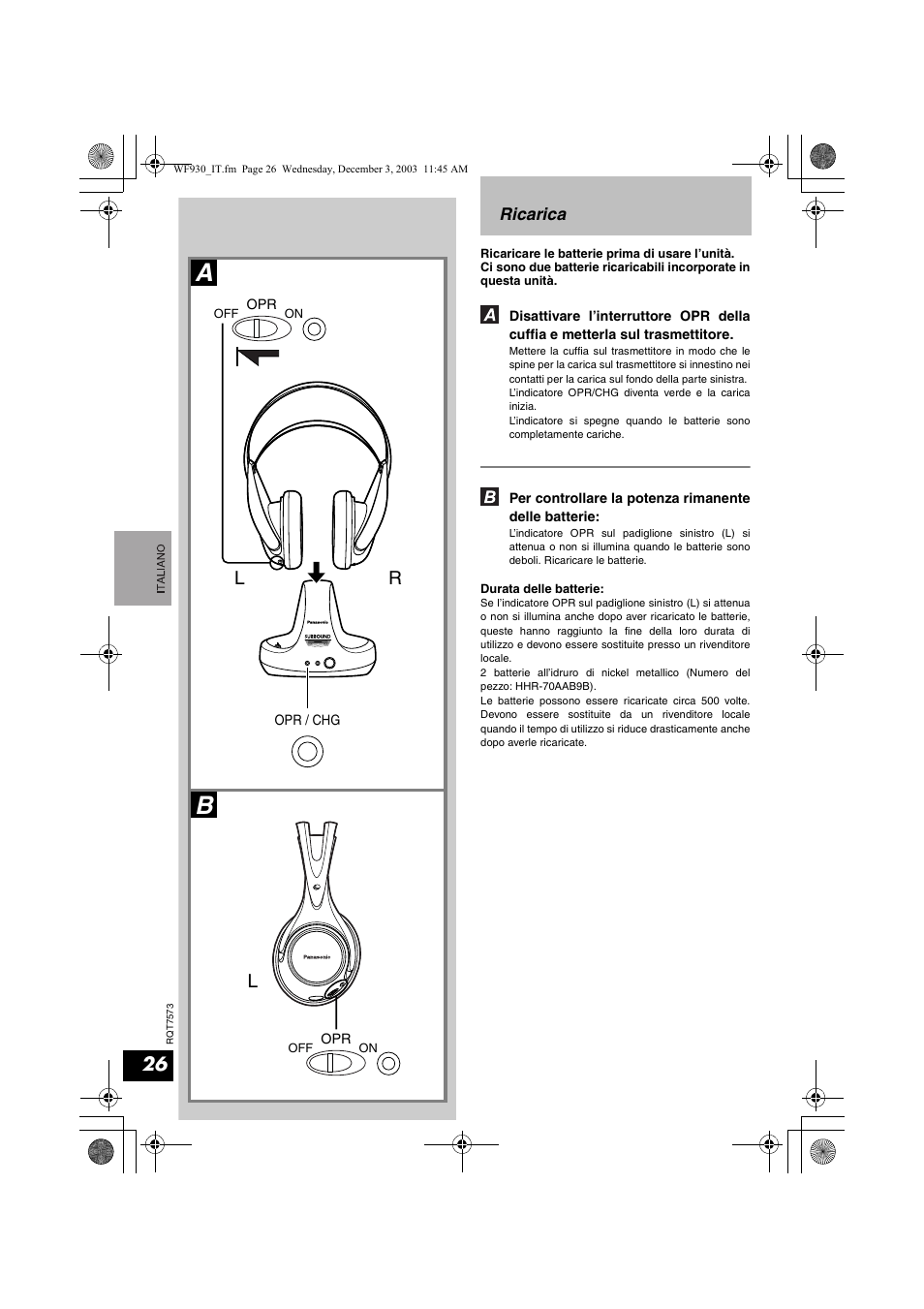 Lr l | Panasonic RP WF930 User Manual | Page 26 / 76