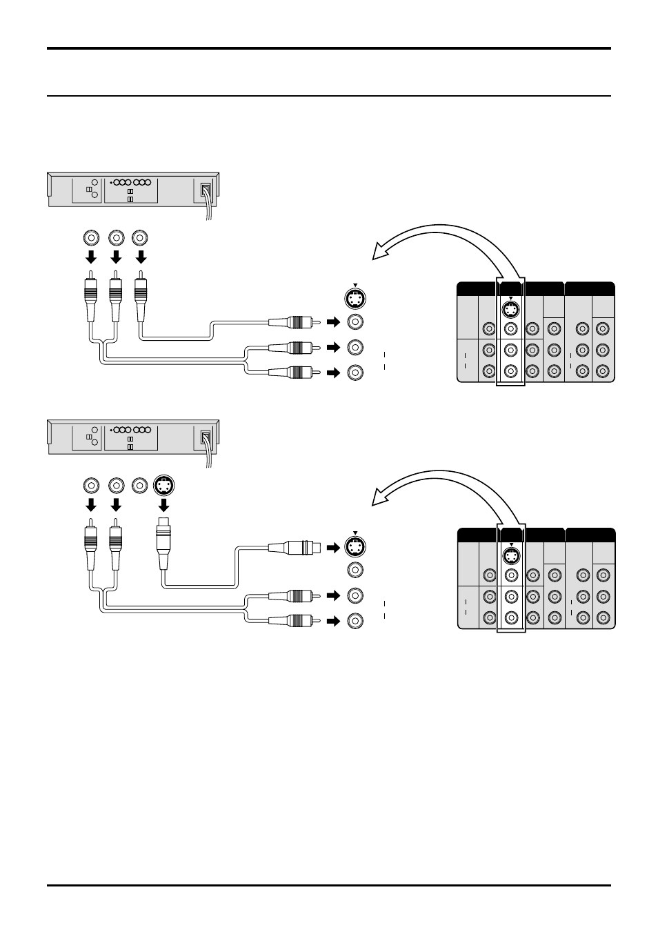 10 connections, Video audio, Vhs vcr) video audio | Super-vhs vcr) | Panasonic TX-47P500X User Manual | Page 10 / 44