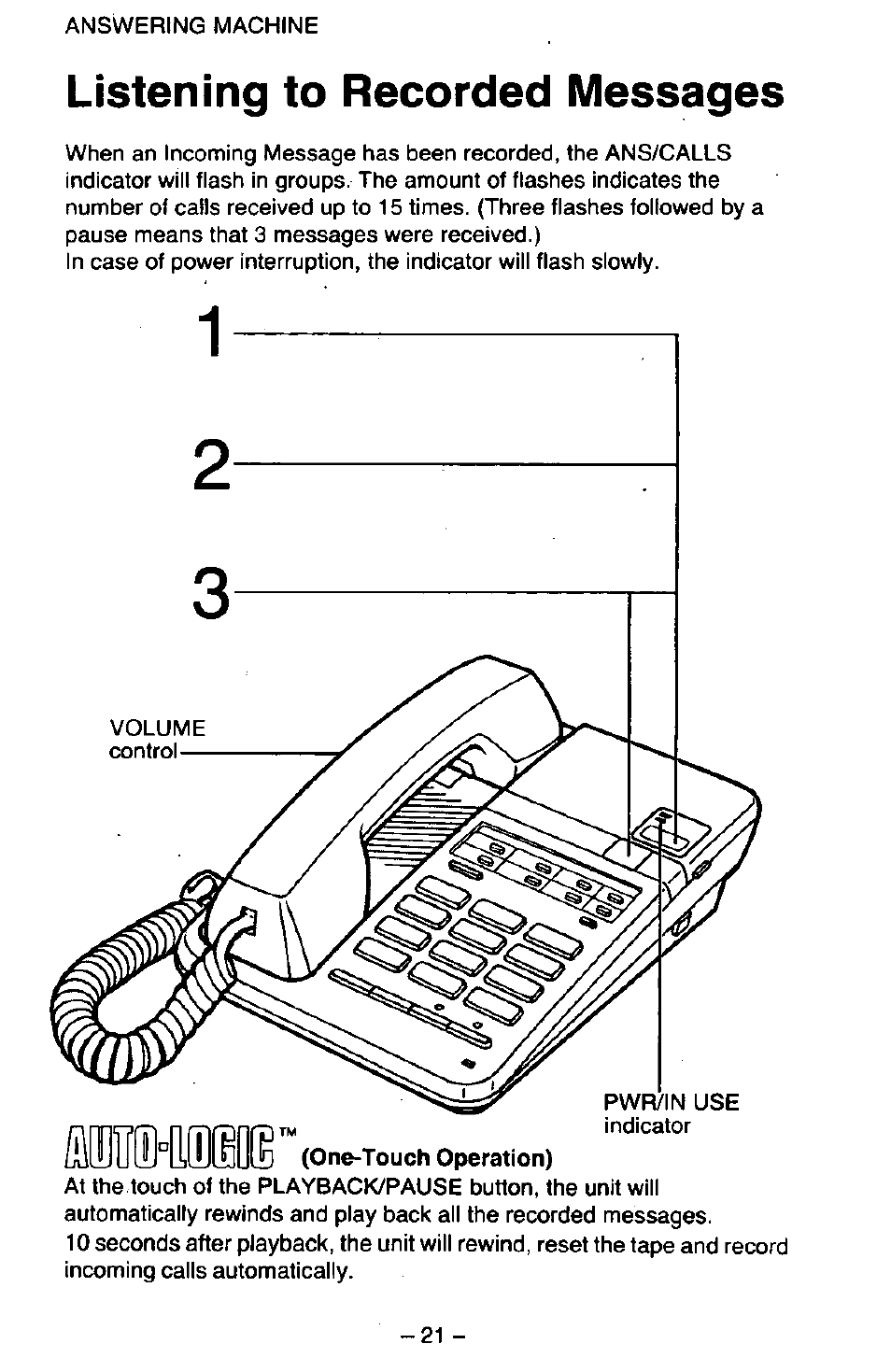 Listening to recorded messages | Panasonic KX-T2395D-W User Manual | Page 28 / 54