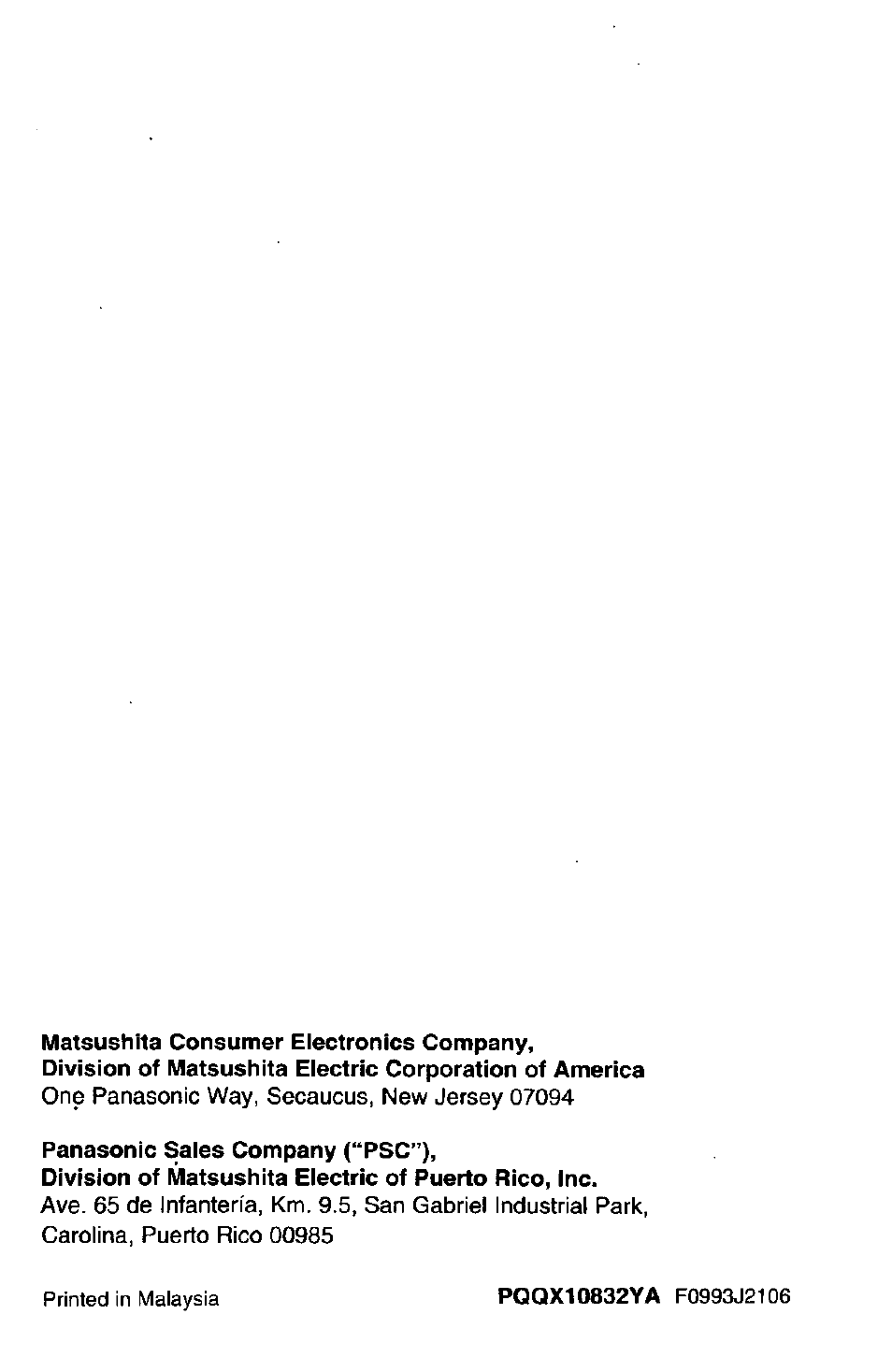 Panasonic KX-T2395D-W User Manual | Page 52 / 54