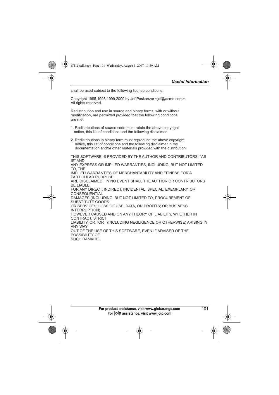 Panasonic JOIP BB-GT1540E User Manual | Page 101 / 112