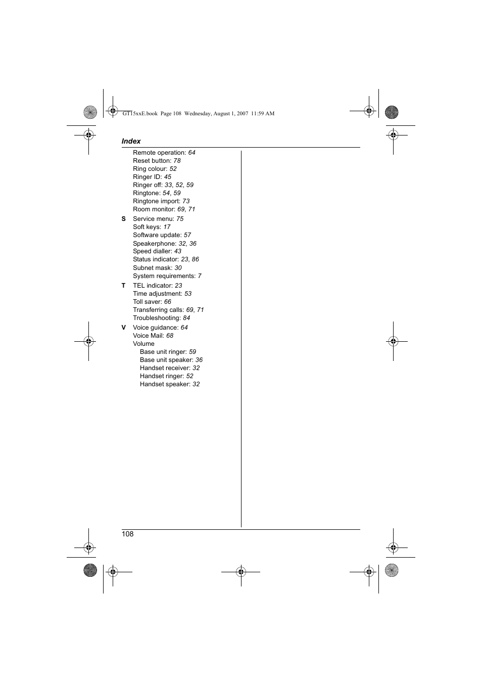 Panasonic JOIP BB-GT1540E User Manual | Page 108 / 112