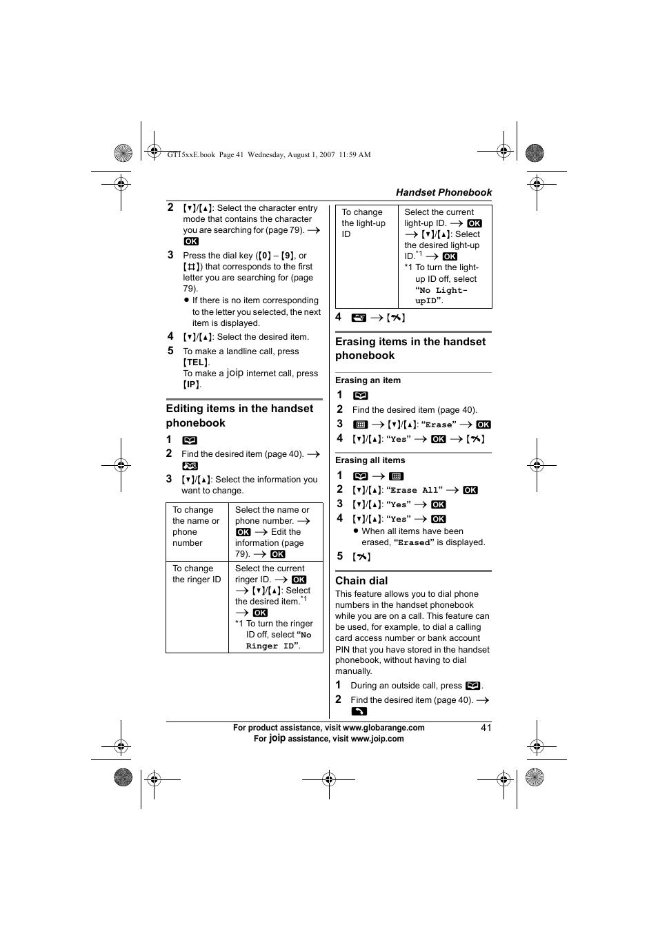 Panasonic JOIP BB-GT1540E User Manual | Page 41 / 112