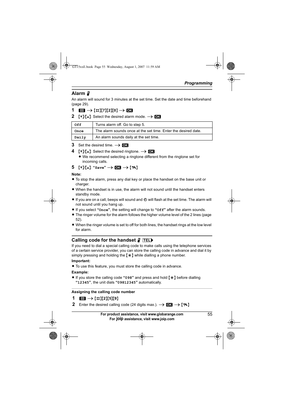 Panasonic JOIP BB-GT1540E User Manual | Page 55 / 112