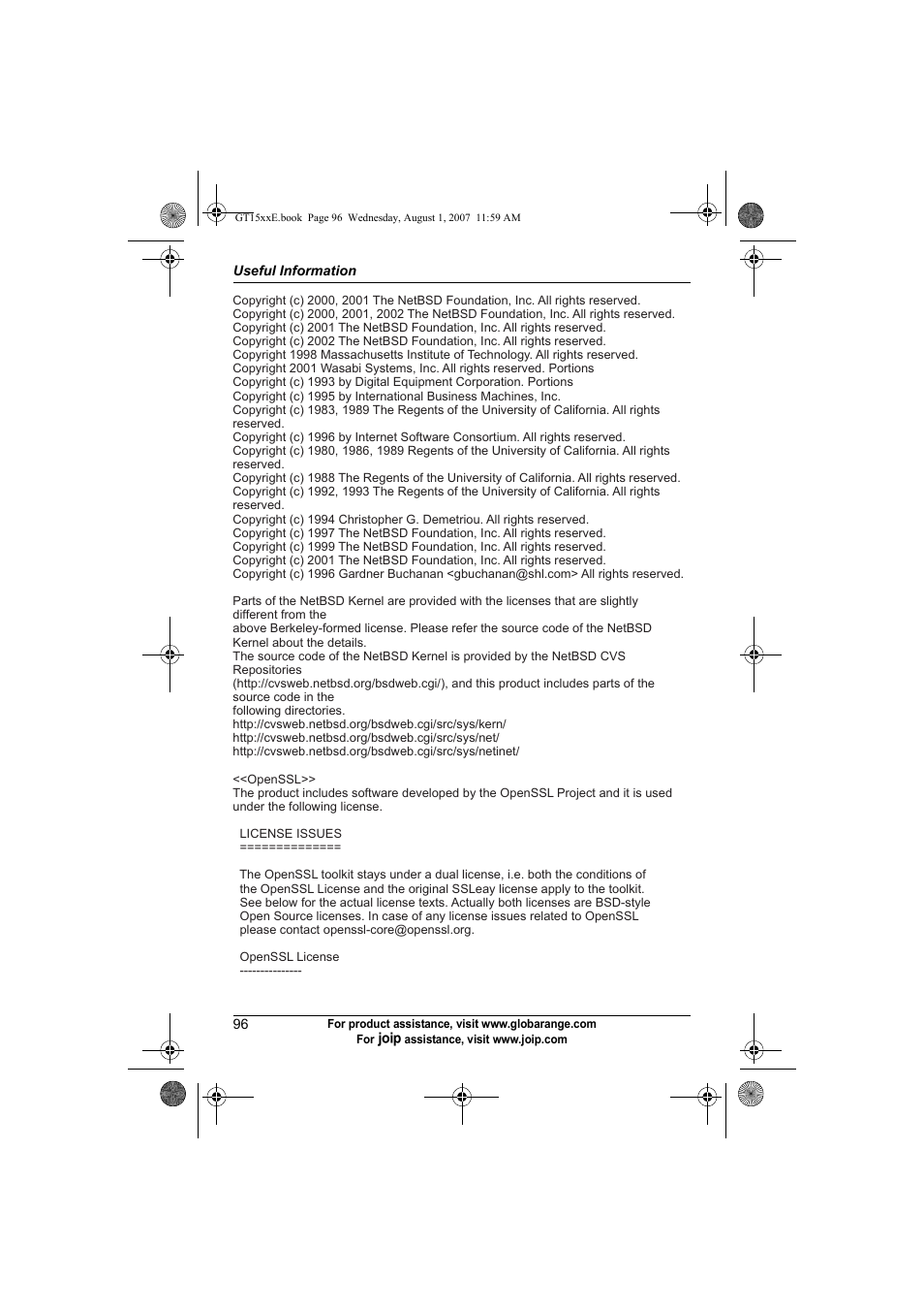 Panasonic JOIP BB-GT1540E User Manual | Page 96 / 112
