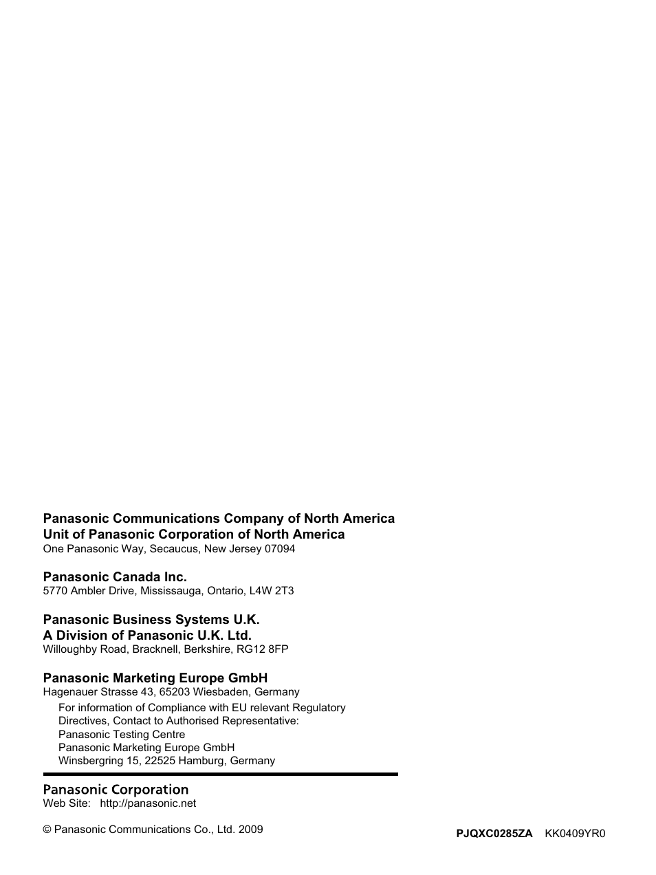 Panasonic KV-S1045C User Manual | Page 51 / 51