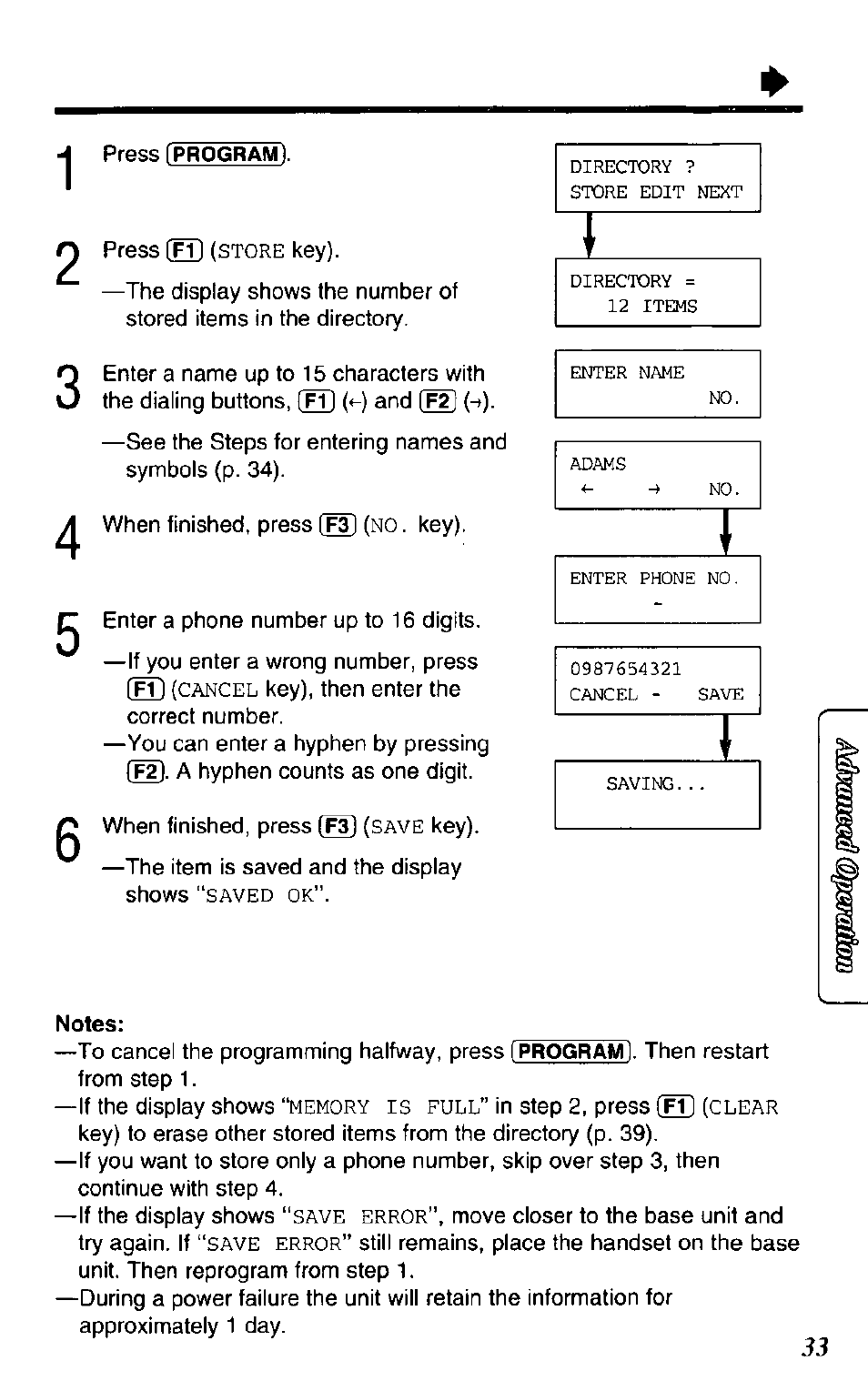 Panasonic SOUND CHANGER KX-T4168-B User Manual | Page 33 / 52