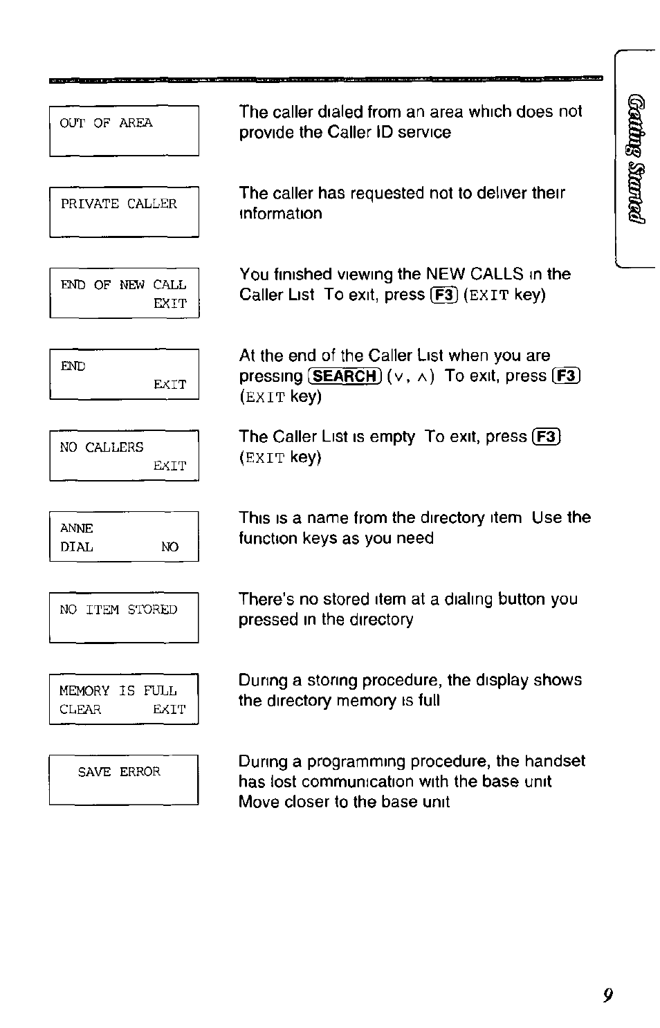 Panasonic SOUND CHANGER KX-T4168-B User Manual | Page 9 / 52