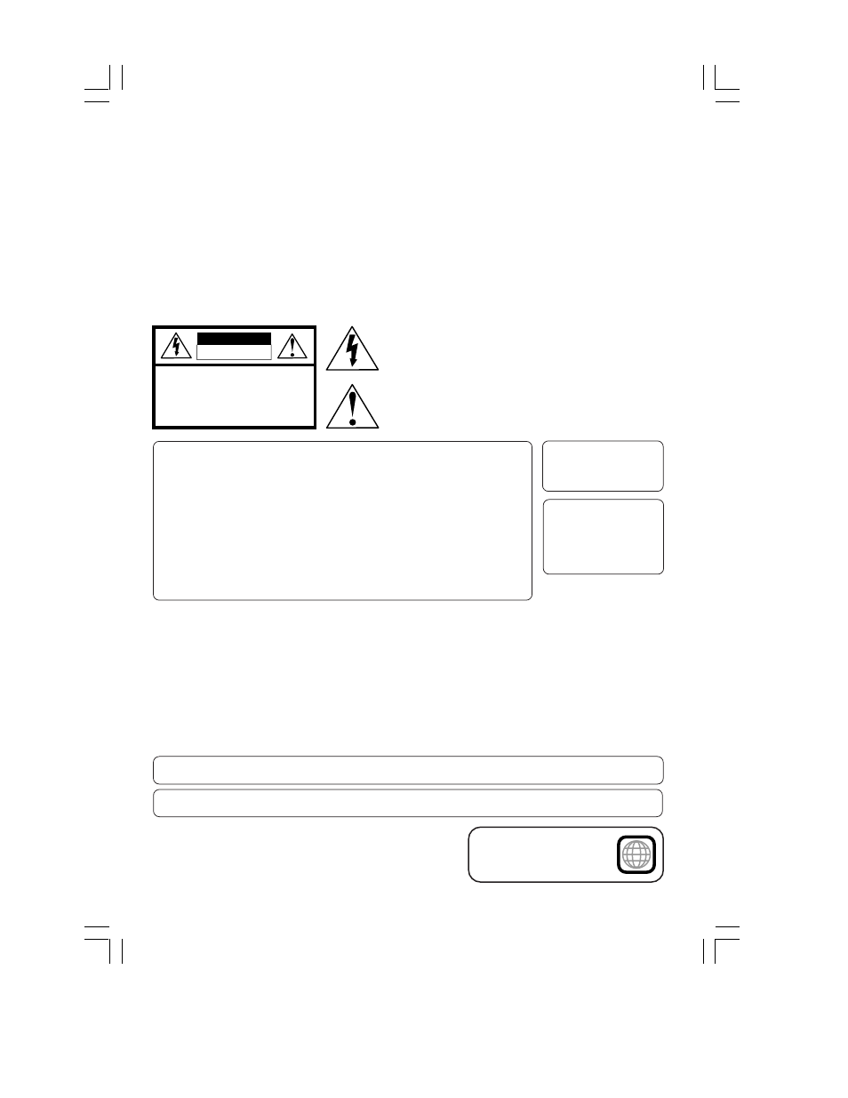 Safety precautions/mesures de sécurité, Warning, Caution | Avertissement, Attention, The region number for this deck is 1 | Panasonic PV-D4762 User Manual | Page 3 / 64