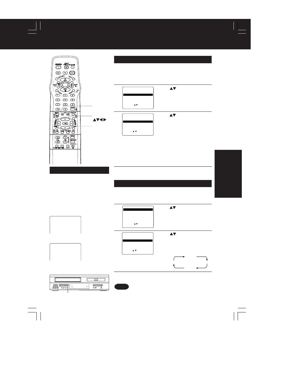 Special vcr features, Vcr operation | Panasonic PV-D4762 User Manual | Page 37 / 64