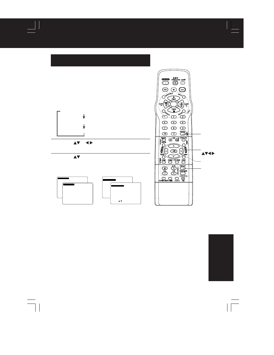 Guía para rápida consulta, Select display clear set | Panasonic PV-D4762 User Manual | Page 61 / 64