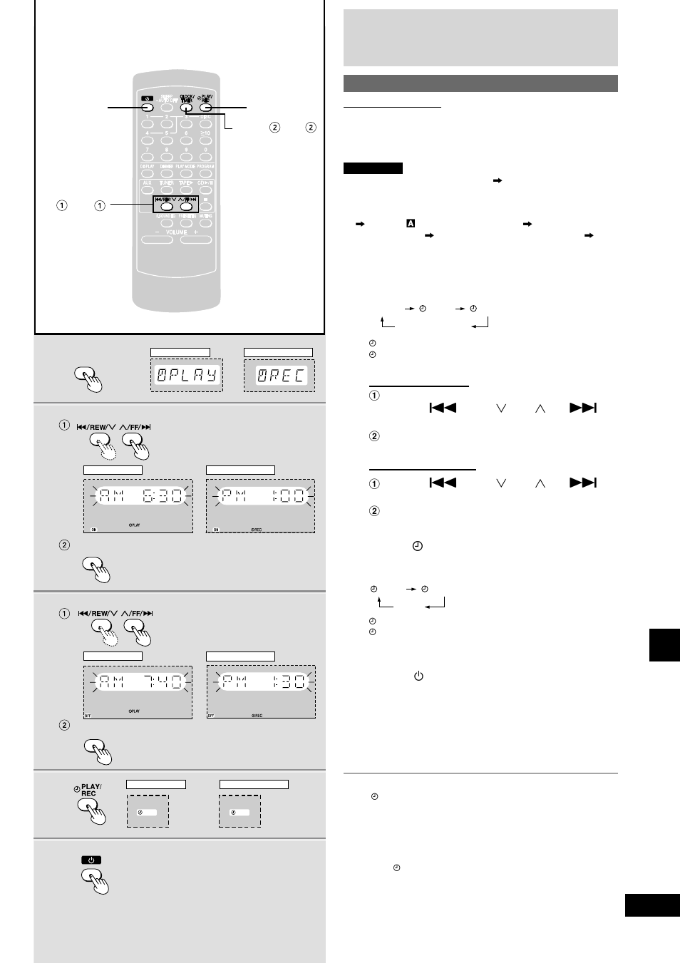 Timer operations, Using the timer | Panasonic SC-AK490 User Manual | Page 25 / 32