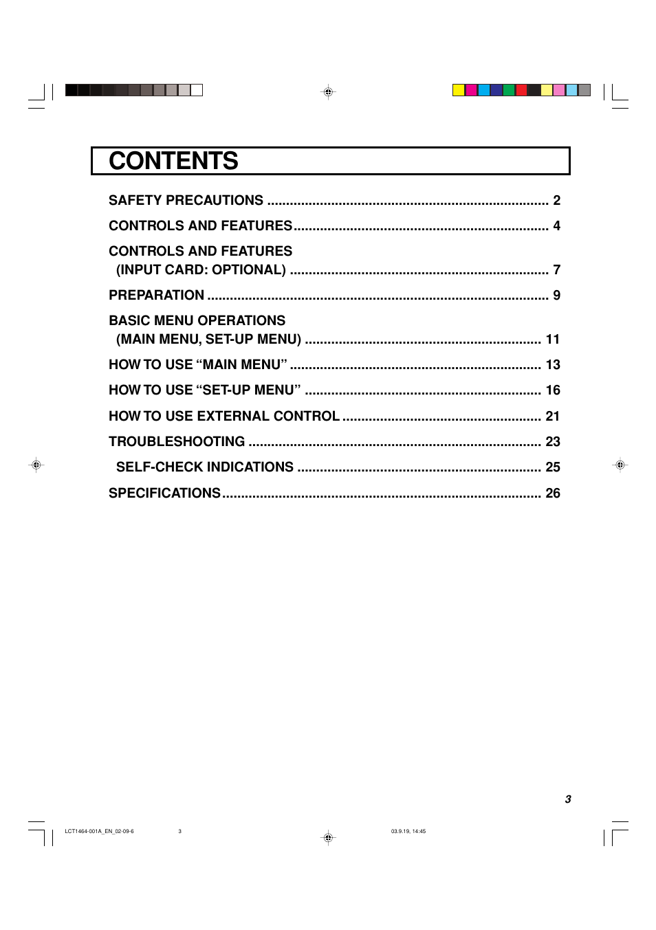 Panasonic BT-H1700BP User Manual | Page 3 / 28
