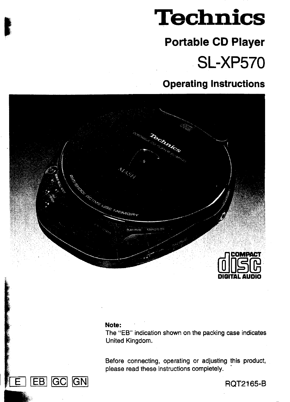 Panasonic SL-XP570 User Manual | 31 pages