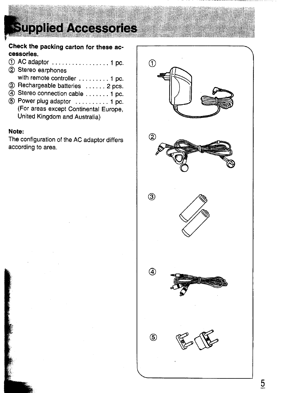 Panasonic SL-XP570 User Manual | Page 5 / 31