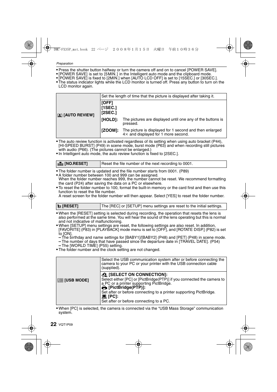 Panasonic DMC-FX35 User Manual | Page 22 / 128