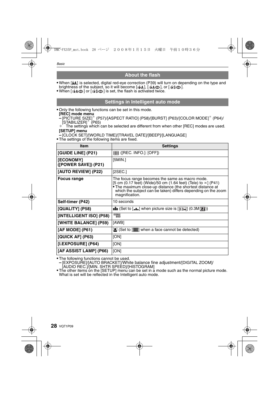 Panasonic DMC-FX35 User Manual | Page 28 / 128